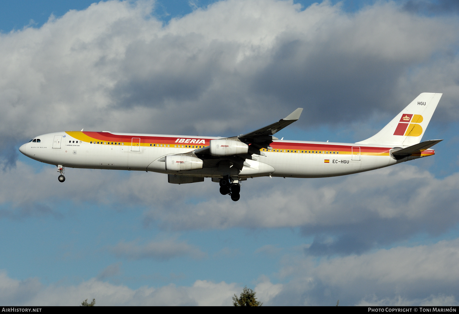 Aircraft Photo of EC-HGU | Airbus A340-313 | Iberia | AirHistory.net #263294