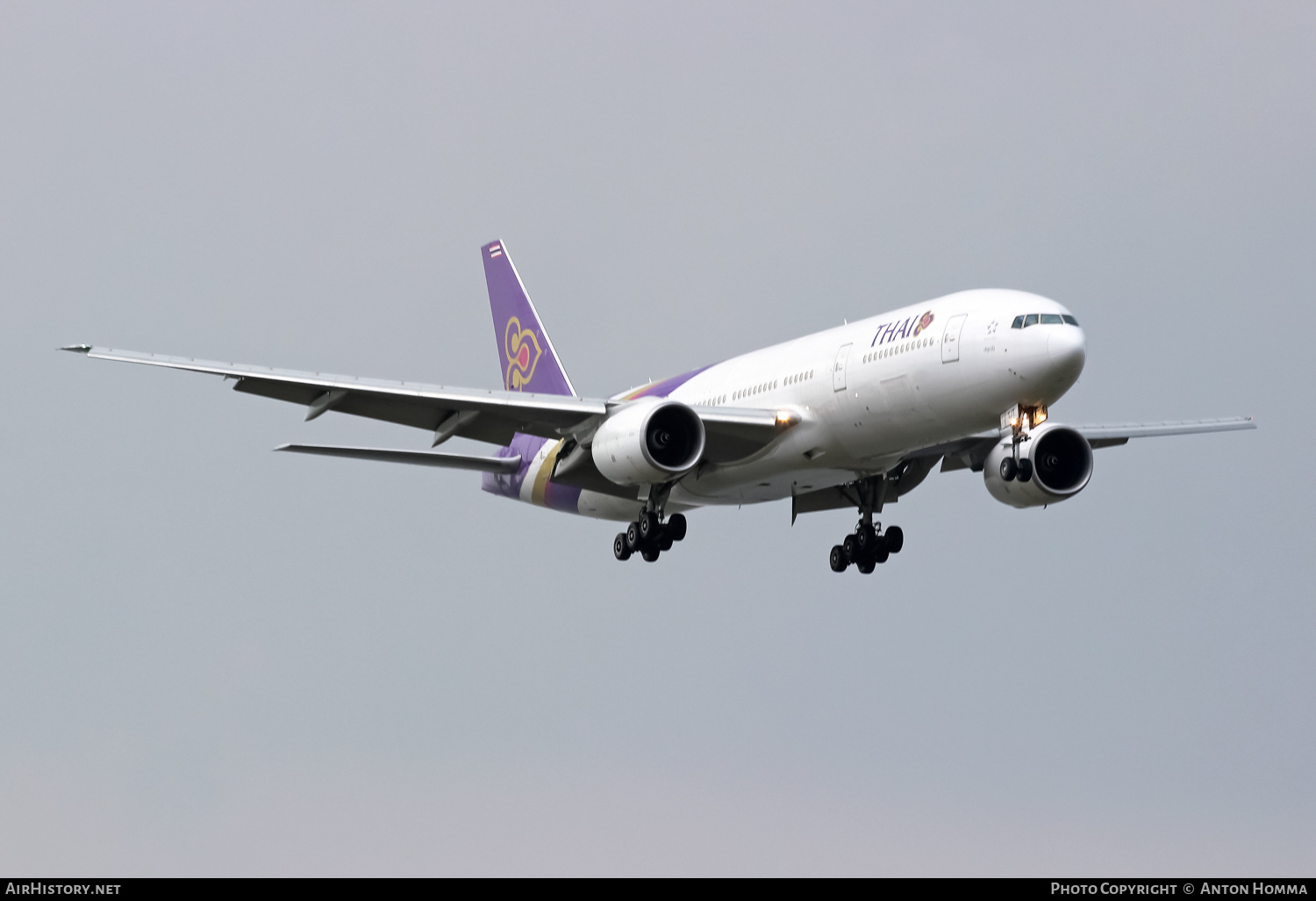 Aircraft Photo of HS-TJT | Boeing 777-2D7/ER | Thai Airways International | AirHistory.net #263301