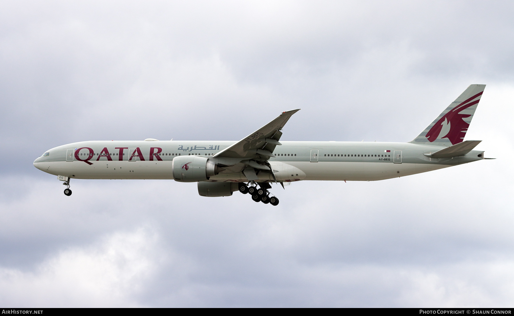 Aircraft Photo of A7-BEG | Boeing 777-3DZ/ER | Qatar Airways | AirHistory.net #263321