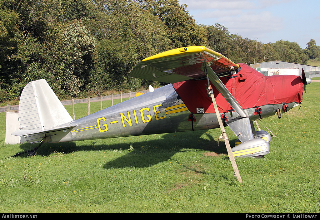 Aircraft Photo of G-NIGE | Luscombe 8E Silvaire Deluxe | AirHistory.net #263324