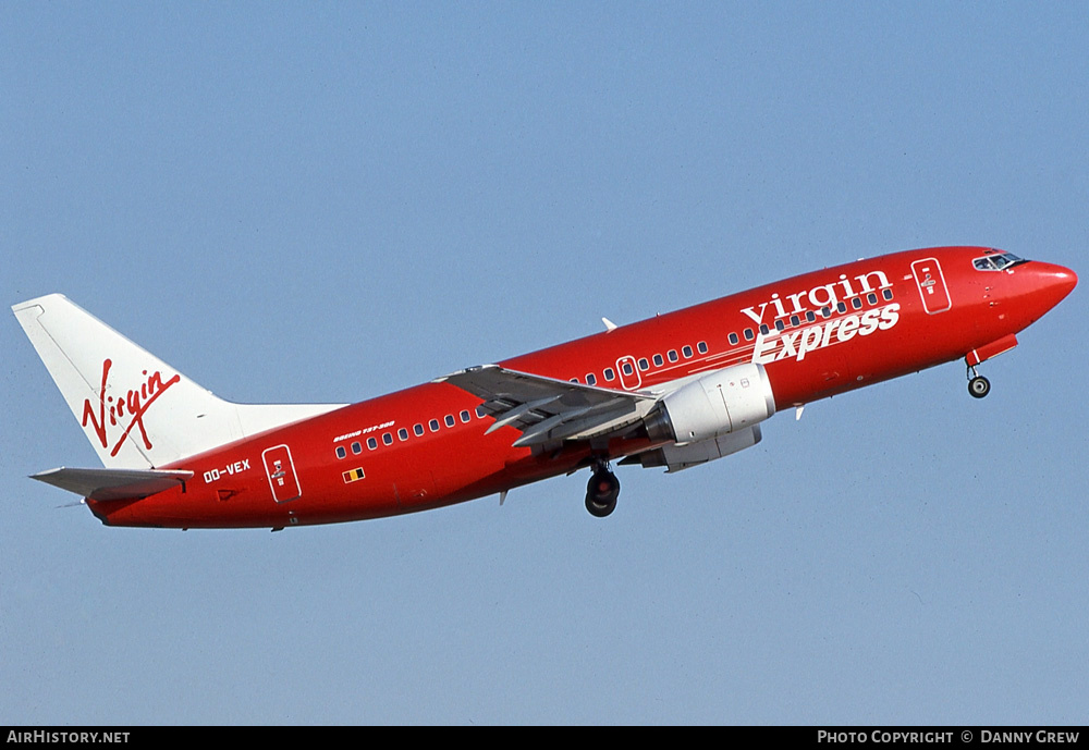 Aircraft Photo of OO-VEX | Boeing 737-36N | Virgin Express | AirHistory.net #263335
