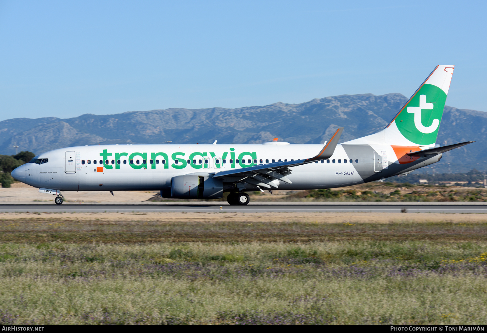 Aircraft Photo of PH-GUV | Boeing 737-8EH | Transavia | AirHistory.net #263348