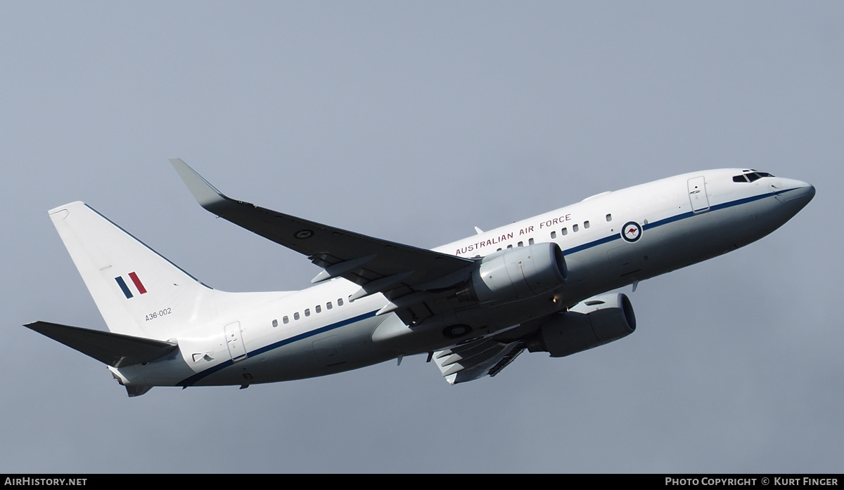 Aircraft Photo of A36-002 | Boeing 737-7DF BBJ | Australia - Air Force | AirHistory.net #263419