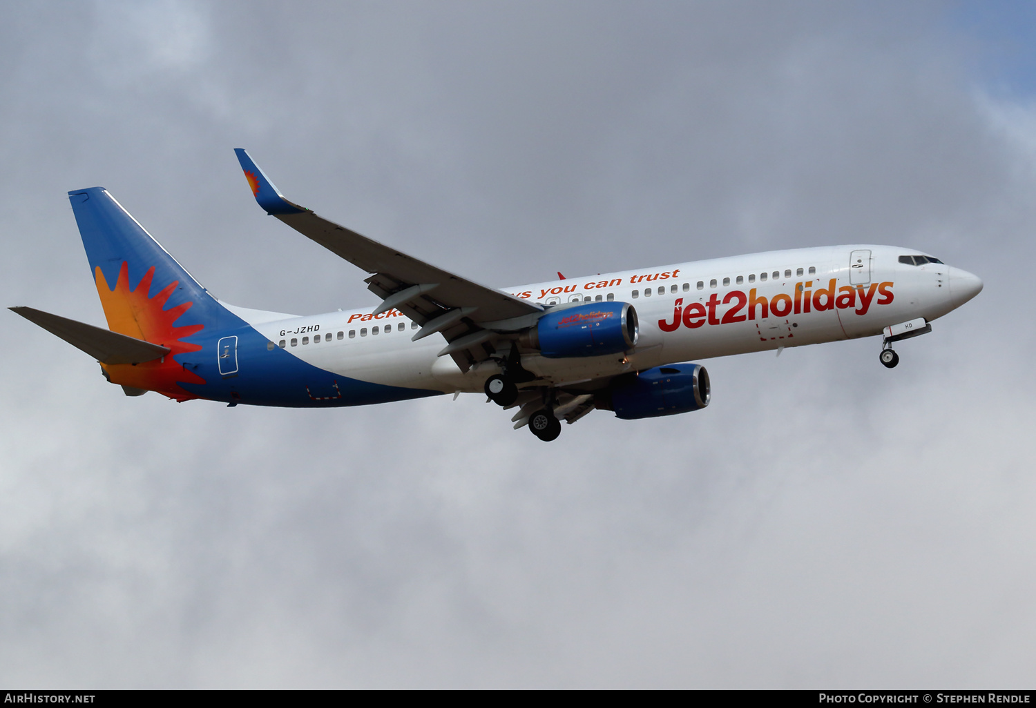 Aircraft Photo of G-JZHD | Boeing 737-808 | Jet2 Holidays | AirHistory.net #263451
