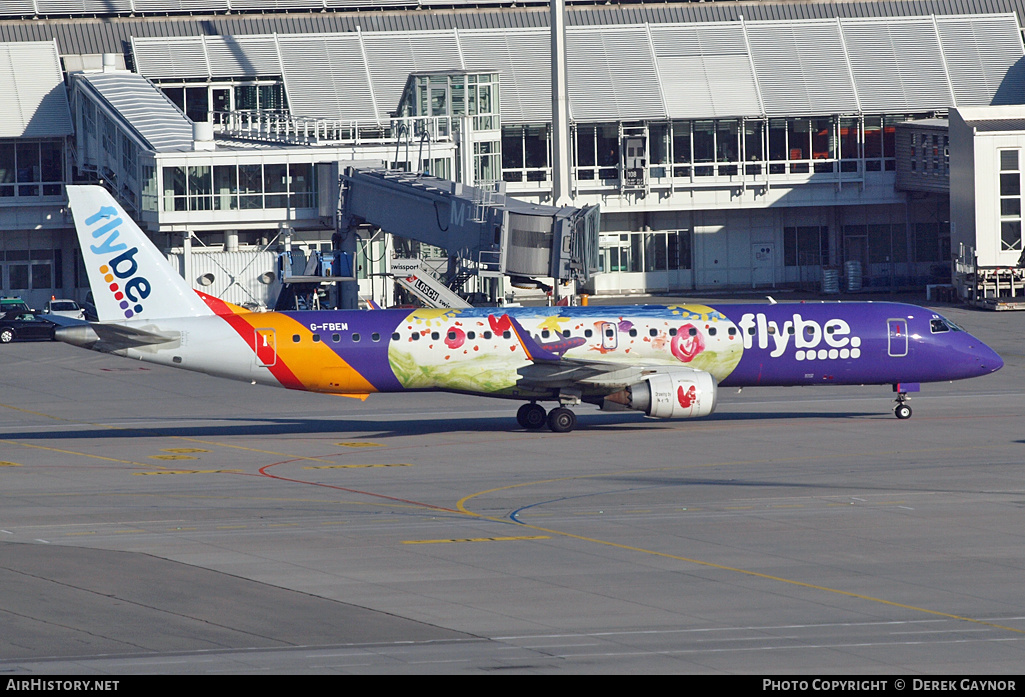 Aircraft Photo of G-FBEM | Embraer 195LR (ERJ-190-200LR) | Flybe | AirHistory.net #263495