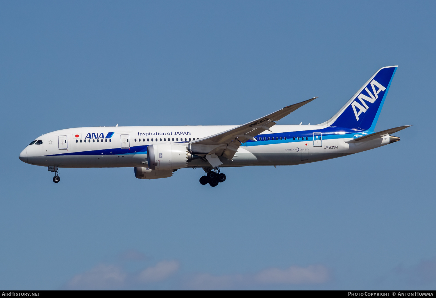 Aircraft Photo of JA832A | Boeing 787-8 Dreamliner | All Nippon Airways - ANA | AirHistory.net #263618