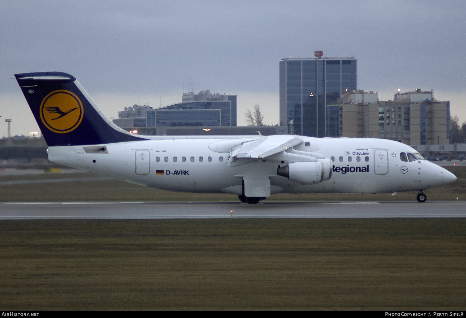 Aircraft Photo of D-AVRK | British Aerospace Avro 146-RJ85 | Lufthansa Regional | AirHistory.net #263658