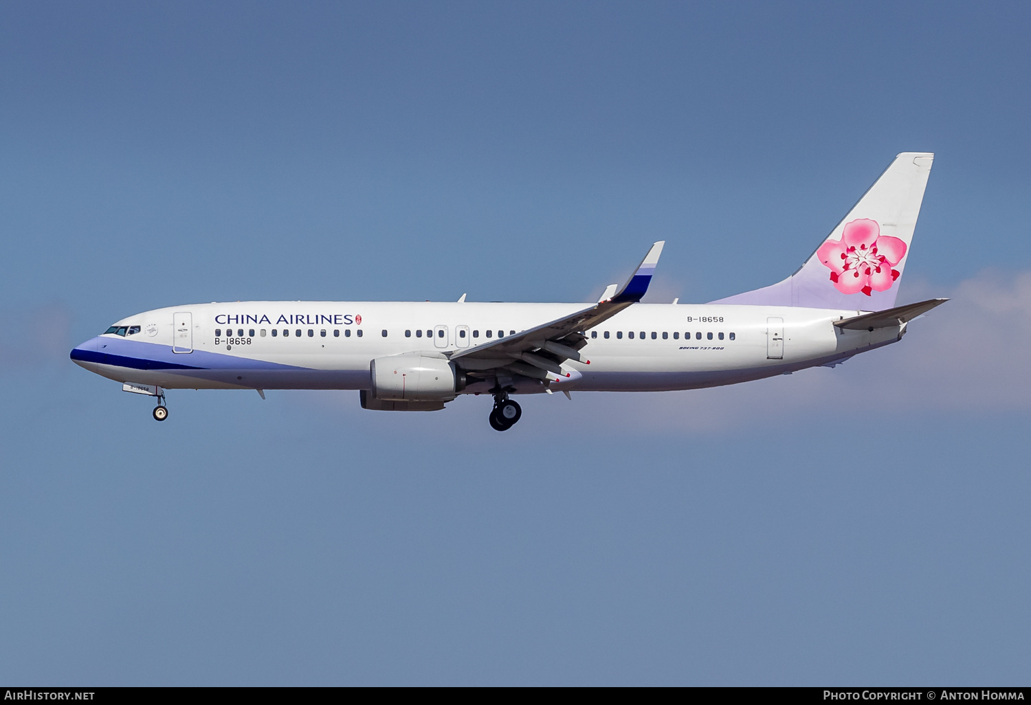 Aircraft Photo of B-18658 | Boeing 737-8SH | China Airlines | AirHistory.net #263686