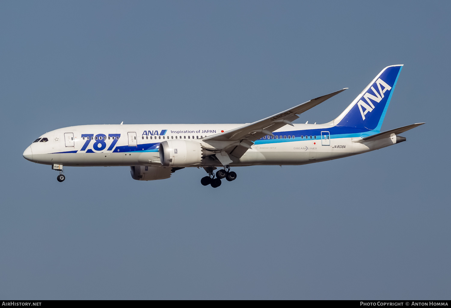 Aircraft Photo of JA808A | Boeing 787-8 Dreamliner | All Nippon Airways - ANA | AirHistory.net #263762