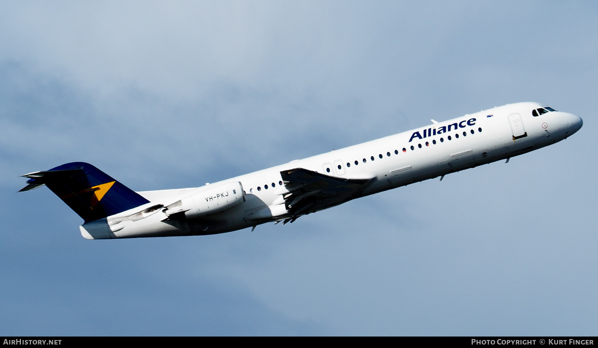 Aircraft Photo of VH-FKJ | Fokker 100 (F28-0100) | Alliance Airlines | AirHistory.net #263784