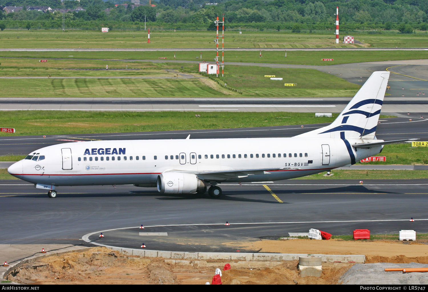 Aircraft Photo of SX-BGV | Boeing 737-4Q8 | Aegean Airlines | AirHistory.net #263840