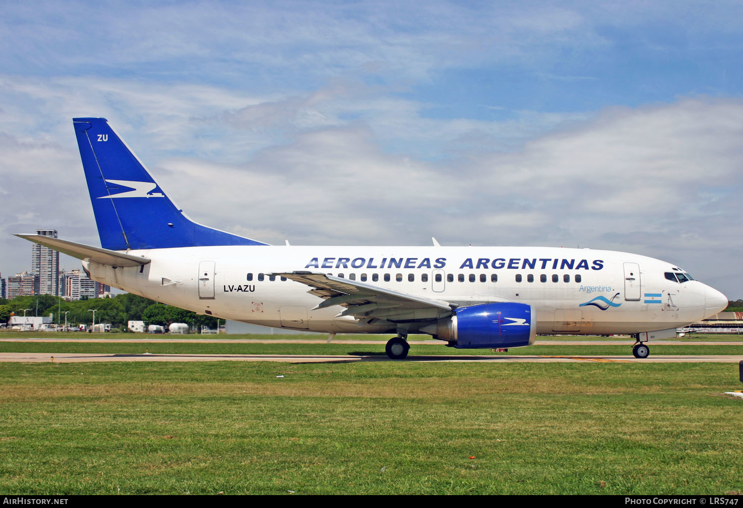 Aircraft Photo of LV-AZU | Boeing 737-528 | Aerolíneas Argentinas | AirHistory.net #263848