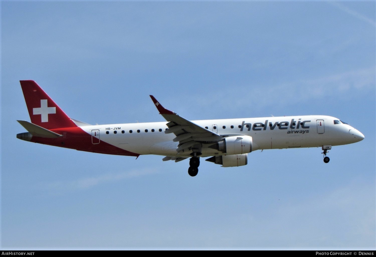 Aircraft Photo of HB-JVM | Embraer 190LR (ERJ-190-100LR) | Helvetic Airways | AirHistory.net #263870