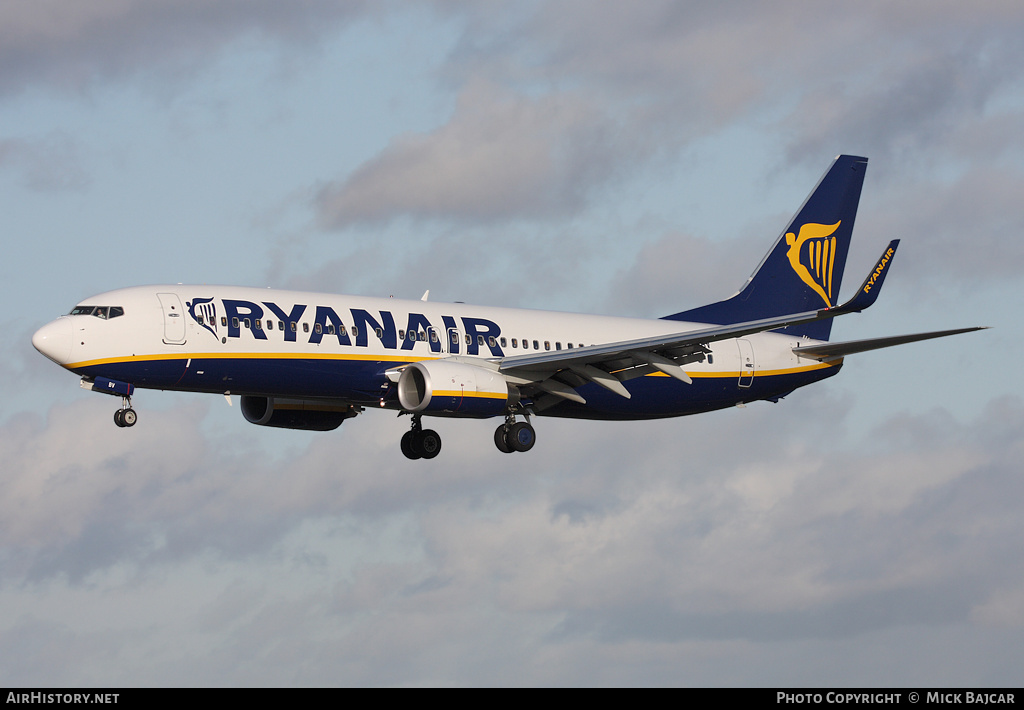 Aircraft Photo of EI-EBV | Boeing 737-8AS | Ryanair | AirHistory.net #263881