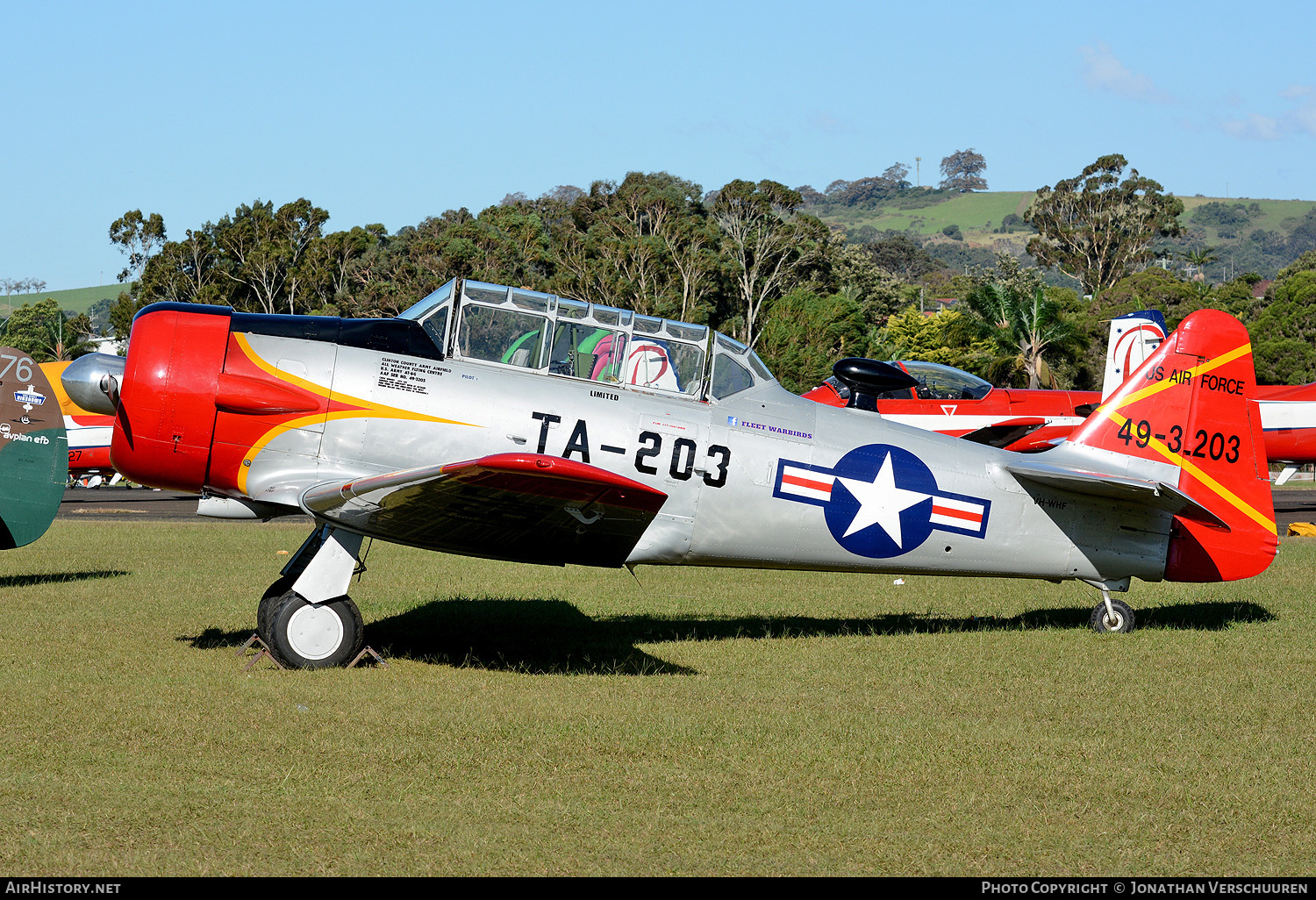 Aircraft Photo of VH-WHF / 49-3203 | North American T-6G Texan | USA - Air Force | AirHistory.net #263890