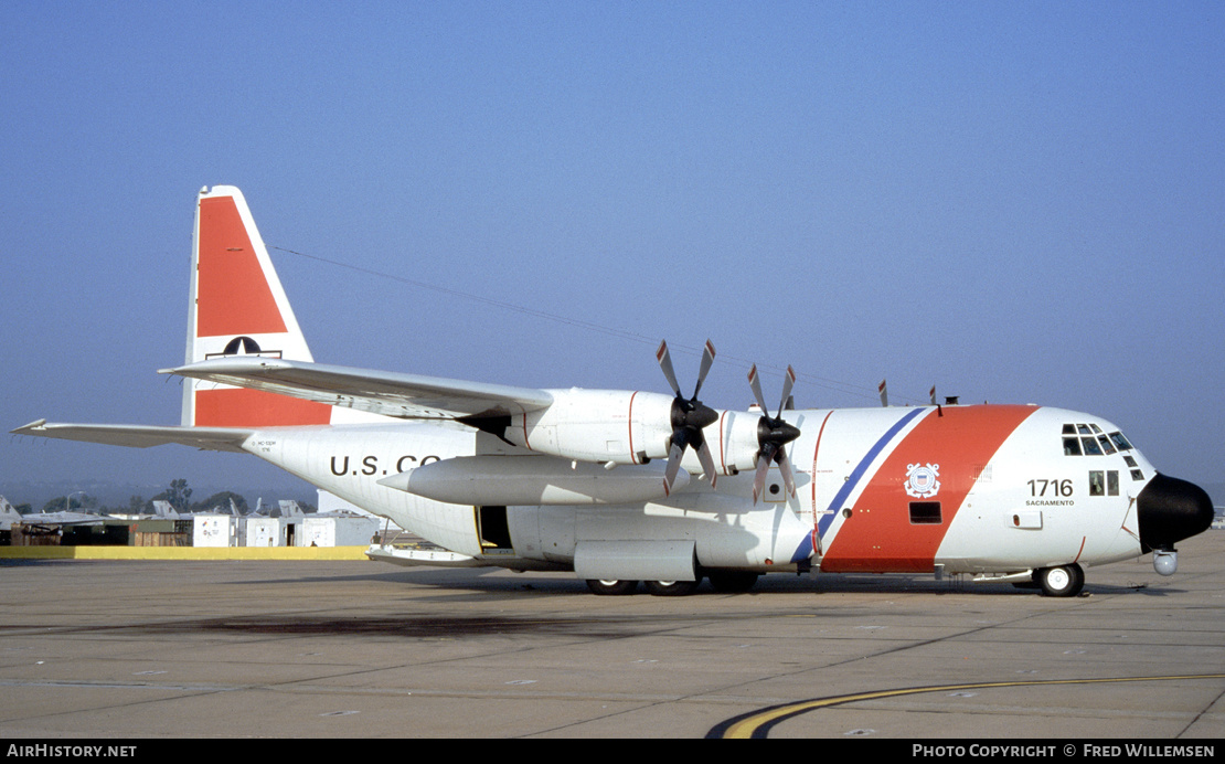 Aircraft Photo of 1716 | Lockheed HC-130H Hercules (L-382) | USA - Coast Guard | AirHistory.net #263905