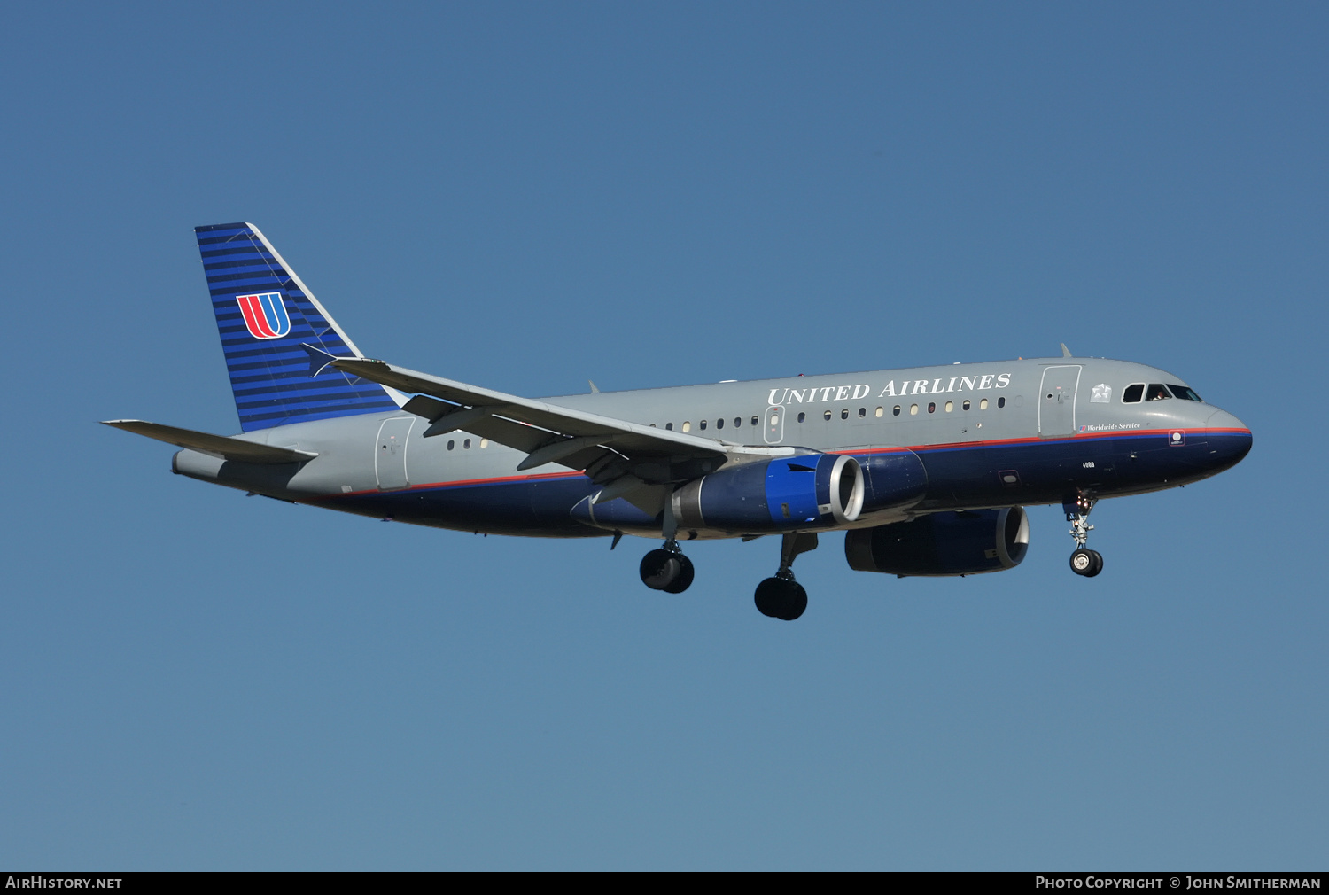 Aircraft Photo of N809UA | Airbus A319-131 | United Airlines | AirHistory.net #263946