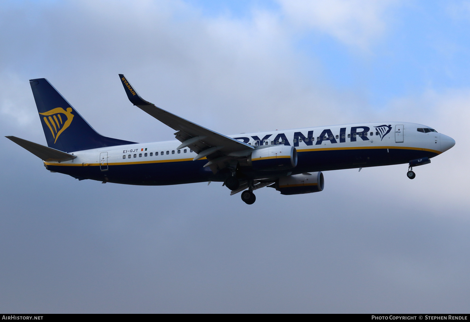Aircraft Photo of EI-GJT | Boeing 737-800 | Ryanair | AirHistory.net #263950