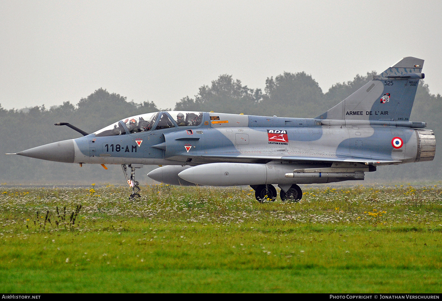 Aircraft Photo of 525 | Dassault Mirage 2000B | France - Air Force | AirHistory.net #263998