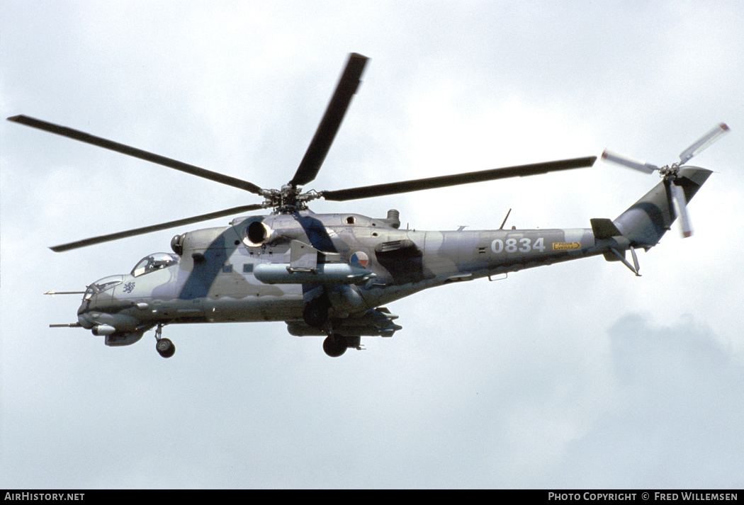 Aircraft Photo of 0834 | Mil Mi-24V | Czechia - Air Force | AirHistory.net #264021