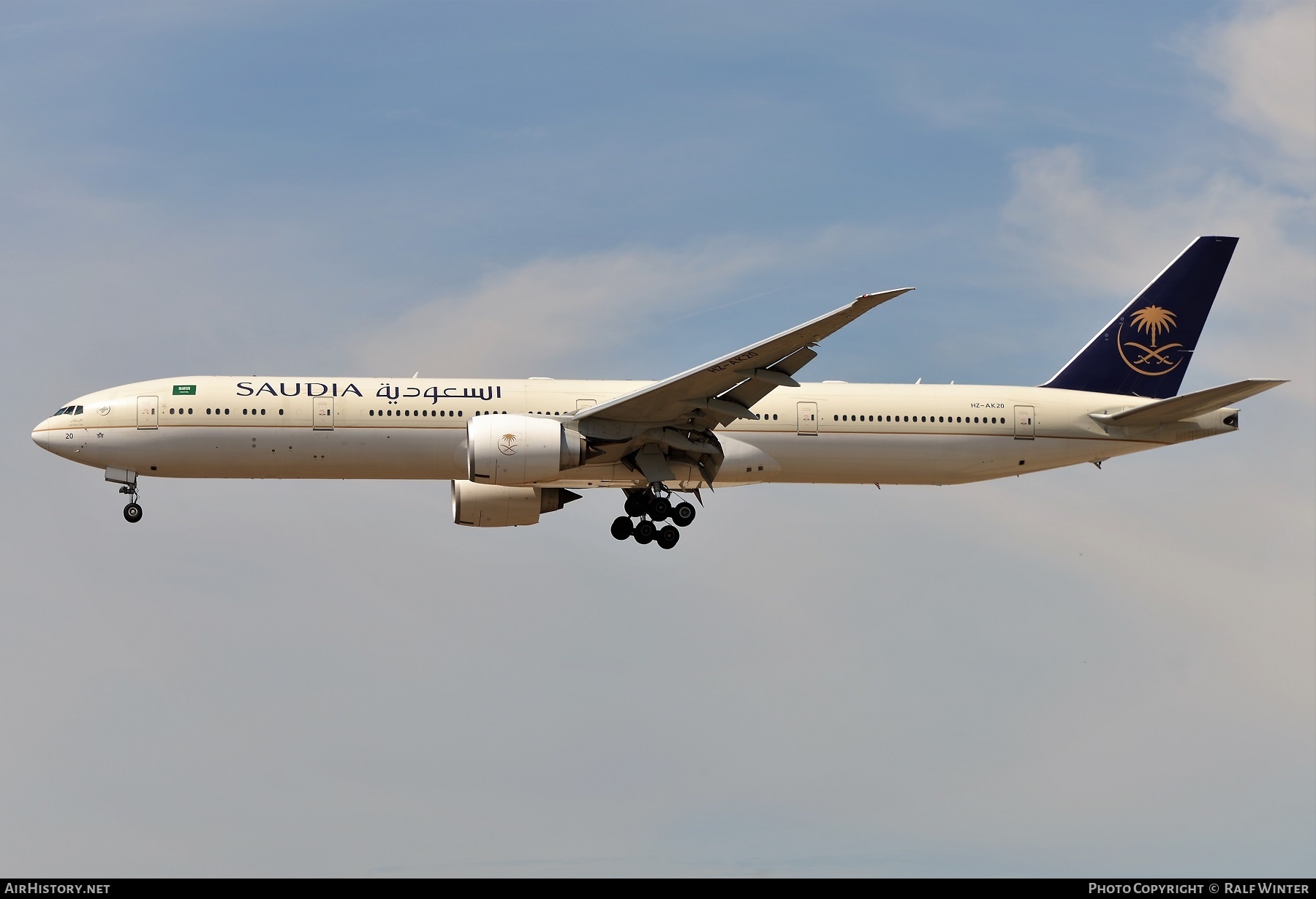 Aircraft Photo of HZ-AK20 | Boeing 777-368/ER | Saudia - Saudi Arabian Airlines | AirHistory.net #264174