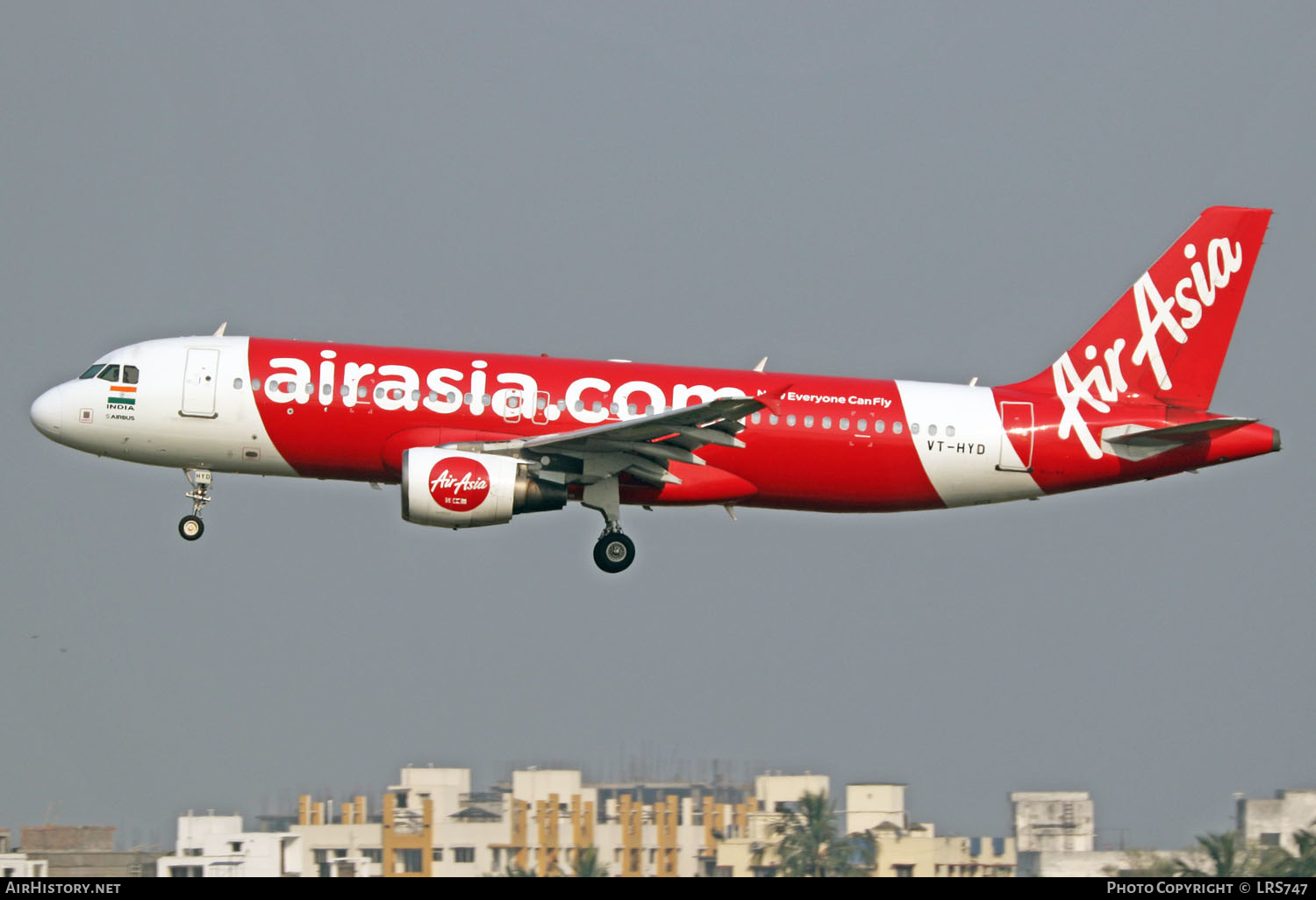 Aircraft Photo of VT-HYD | Airbus A320-216 | AirAsia | AirHistory.net #264185