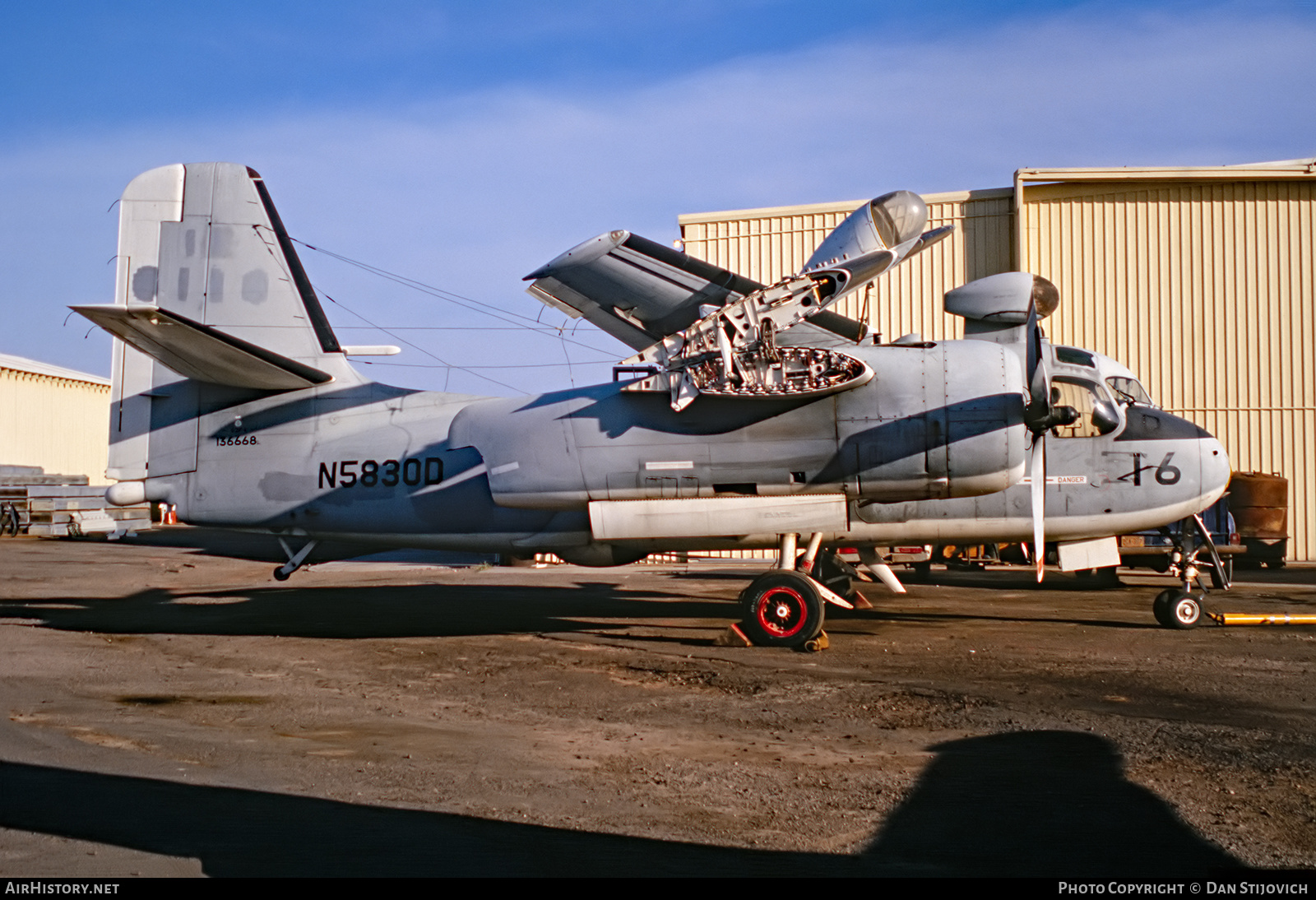 Aircraft Photo of N5830D / 136668 | Grumman S2F-1 Tracker | AirHistory.net #264186