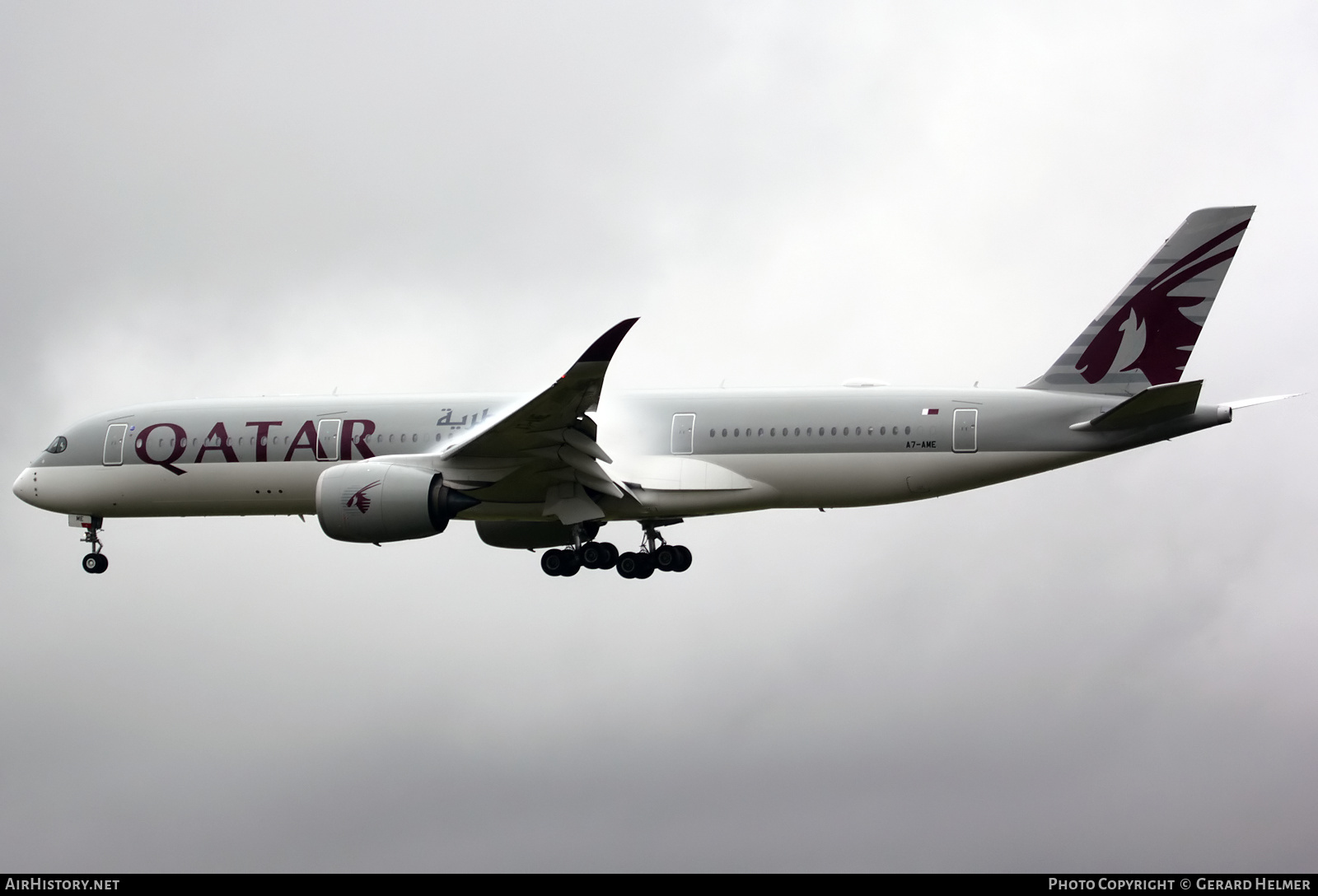 Aircraft Photo of A7-AME | Airbus A350-941 | Qatar Airways | AirHistory.net #264211