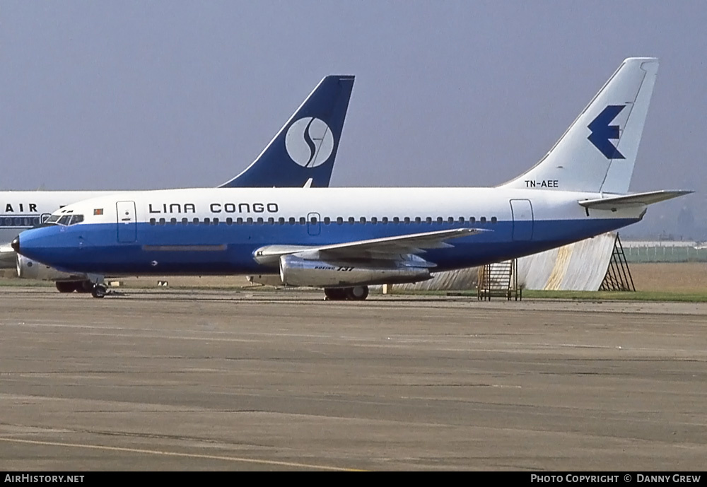 Aircraft Photo of TN-AEE | Boeing 737-2Q5C/Adv | Lina Congo | AirHistory.net #264262