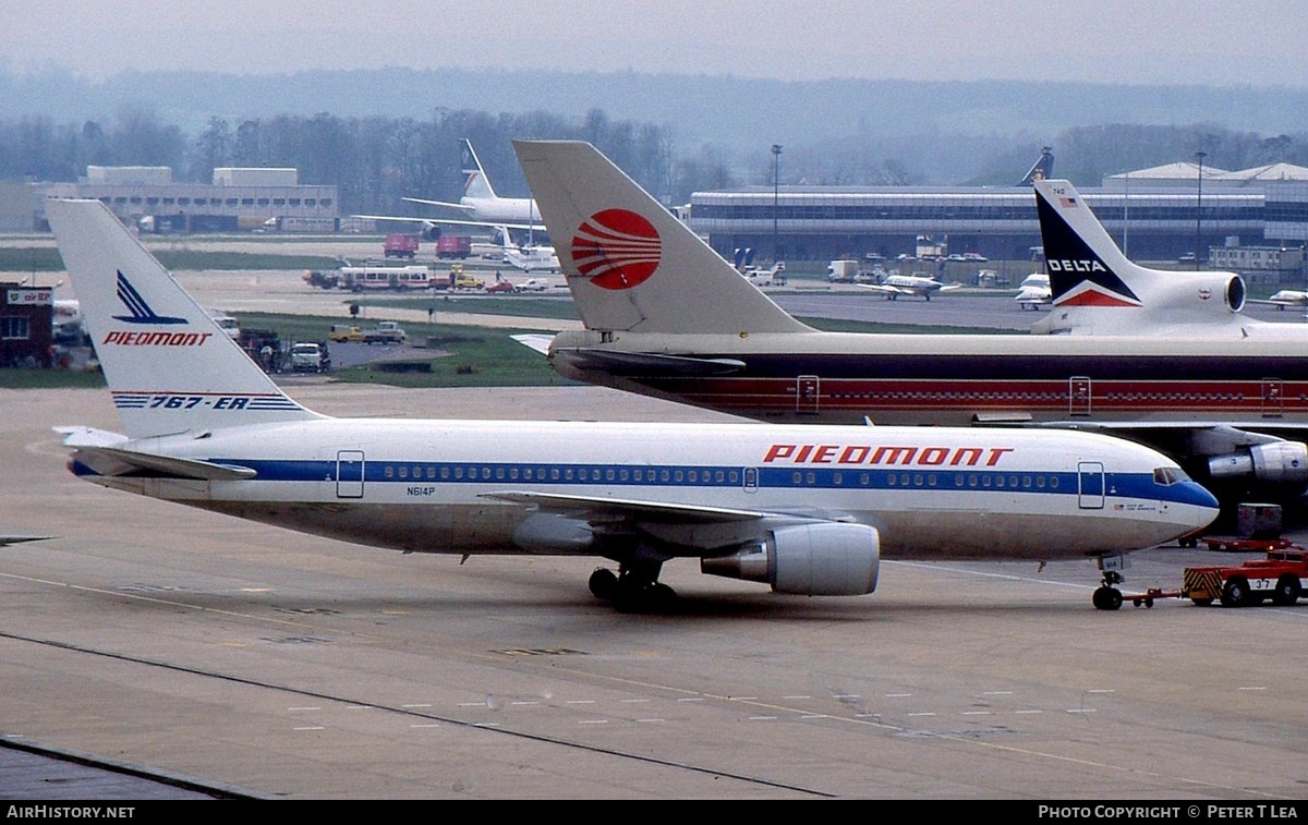 Aircraft Photo of N614P | Boeing 767-201/ER | Piedmont Airlines | AirHistory.net #264280