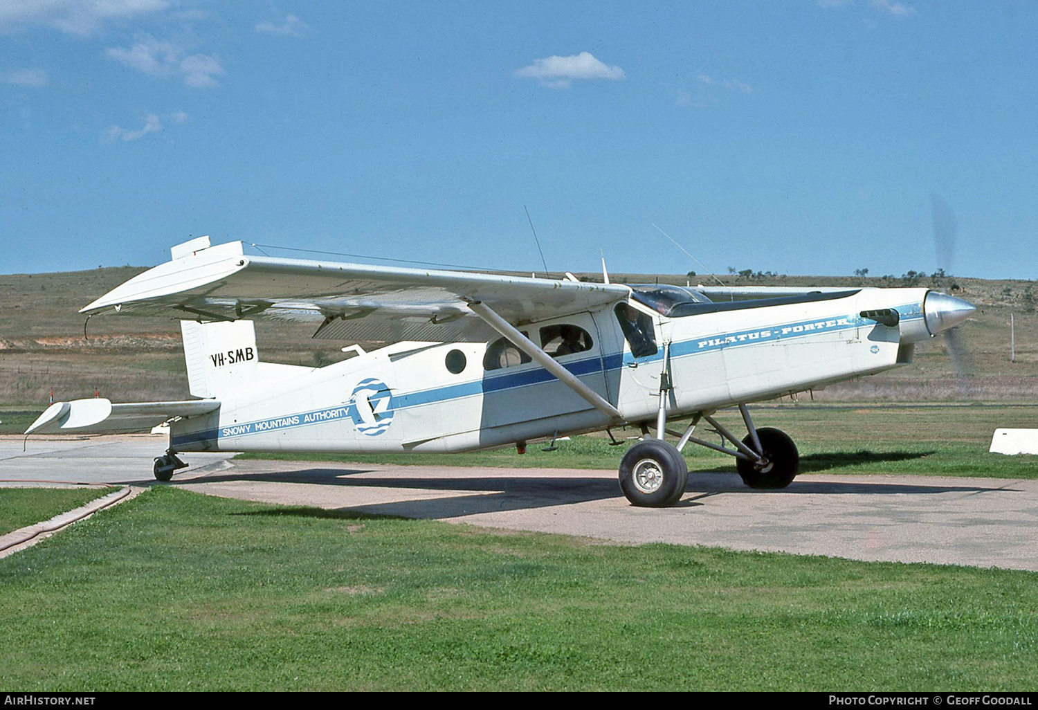Aircraft Photo of VH-SMB | Pilatus PC-6/B1-H2 Turbo Porter | Snowy Mountains Hydro Electric Authority | AirHistory.net #264284
