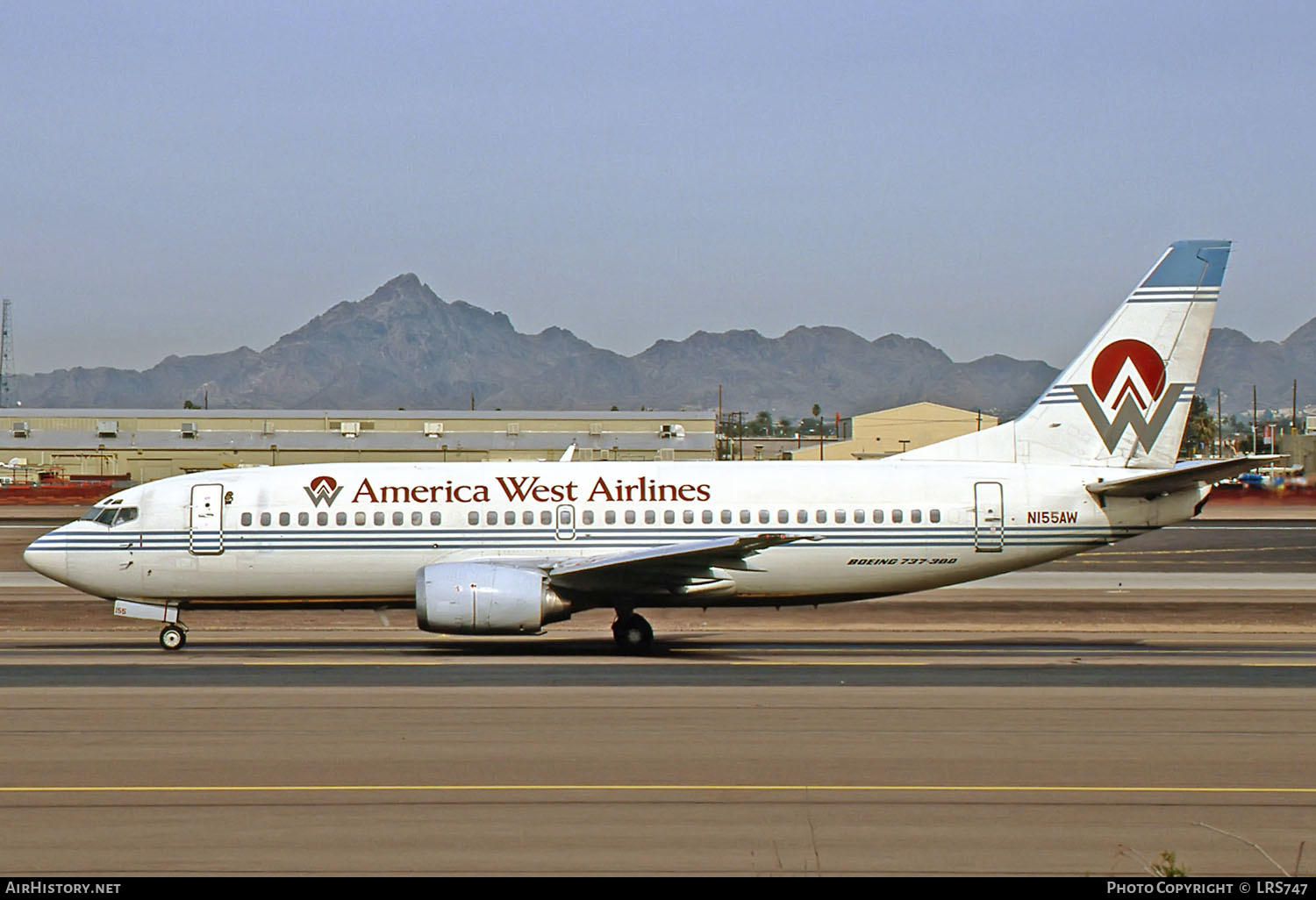 Aircraft Photo of N155AW | Boeing 737-3G7 | America West Airlines | AirHistory.net #264322