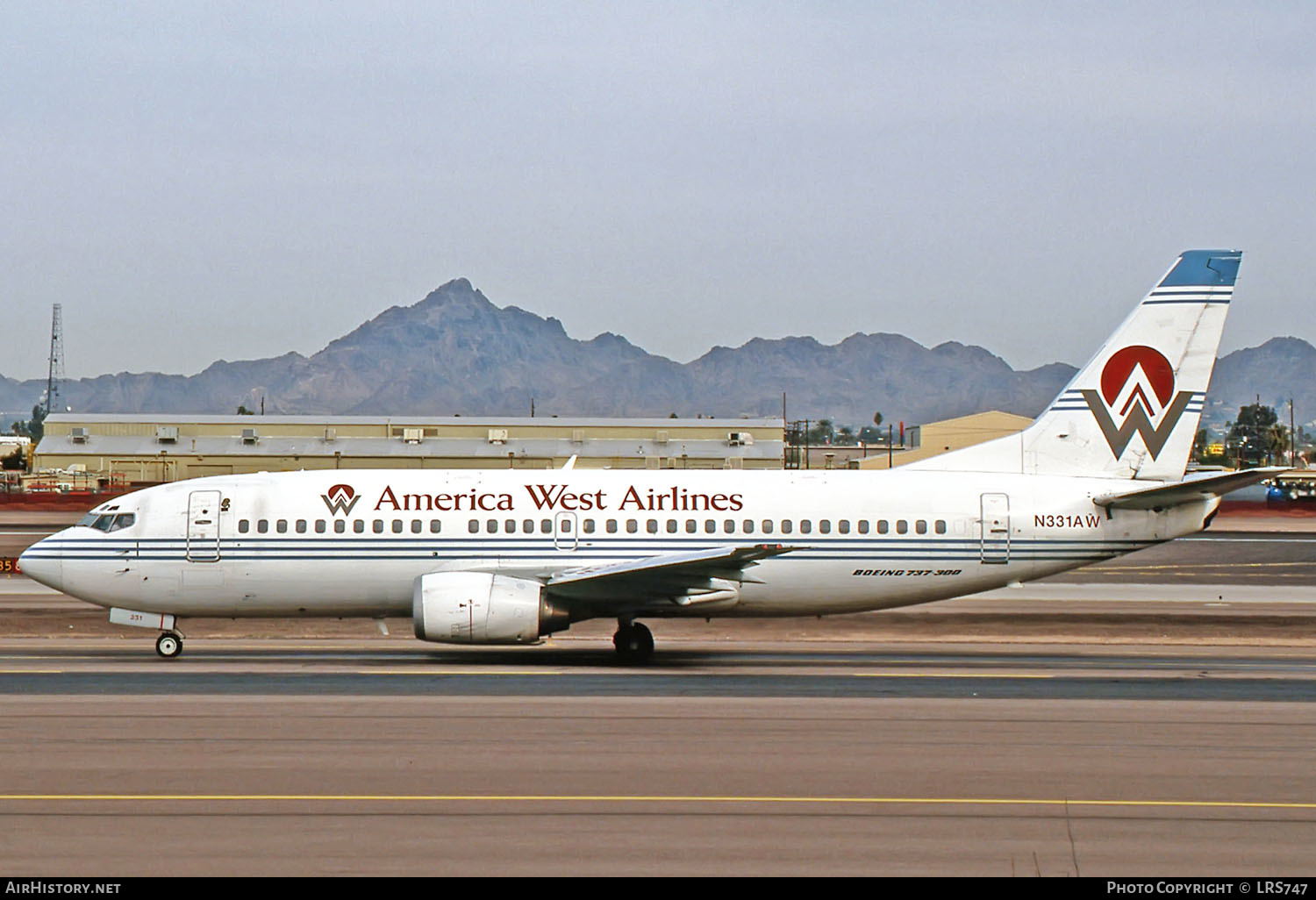 Aircraft Photo of N331AW | Boeing 737-3Y0 | America West Airlines | AirHistory.net #264349