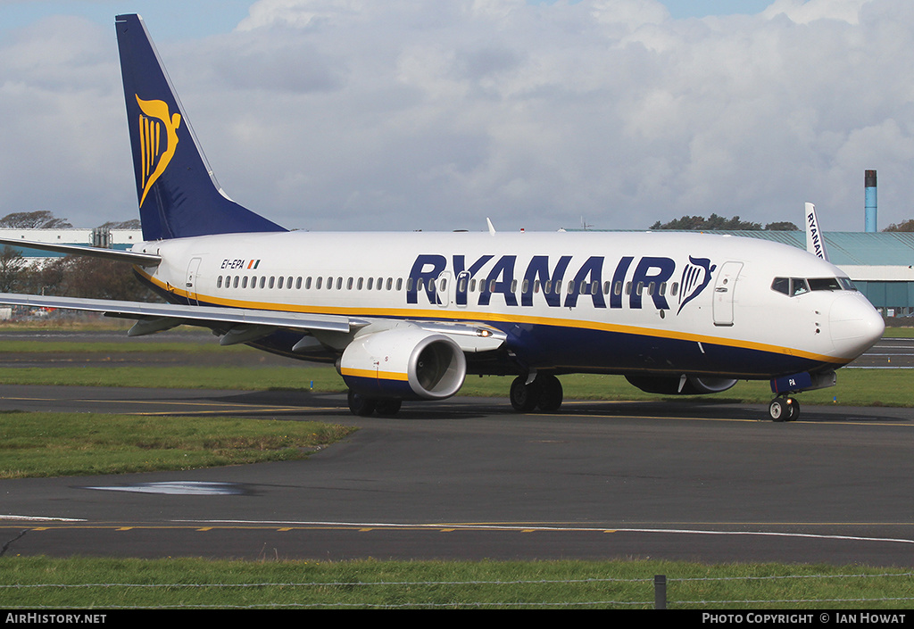 Aircraft Photo of EI-EPA | Boeing 737-8AS | Ryanair | AirHistory.net #264365