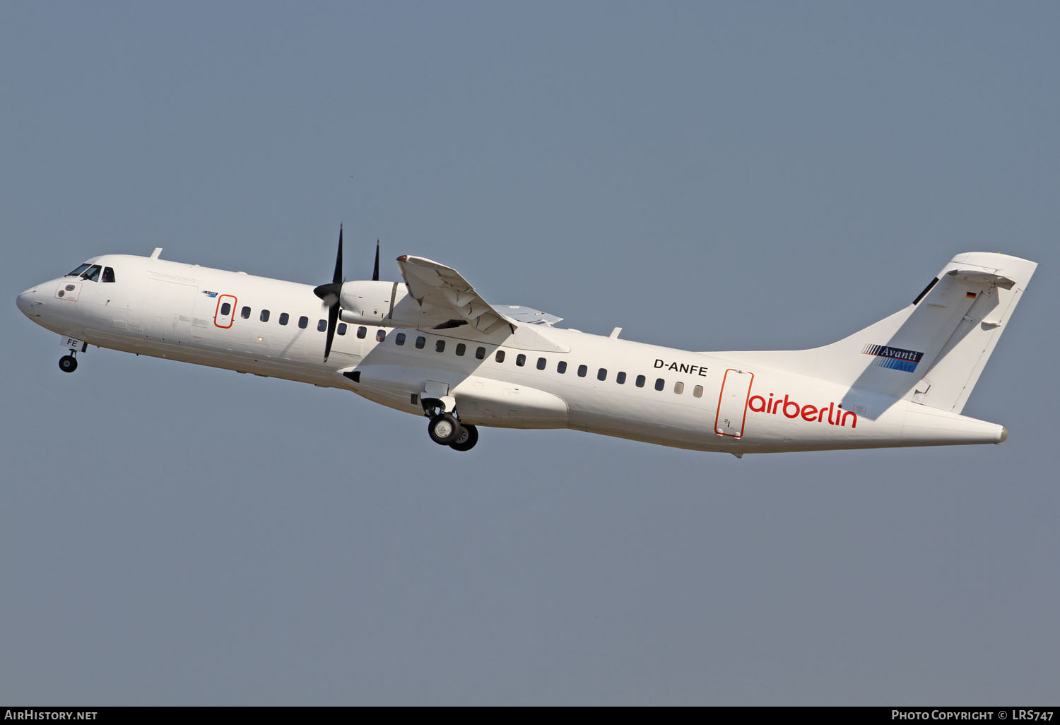 Aircraft Photo of D-ANFE | ATR ATR-72-202 | Air Berlin | AirHistory.net #264425