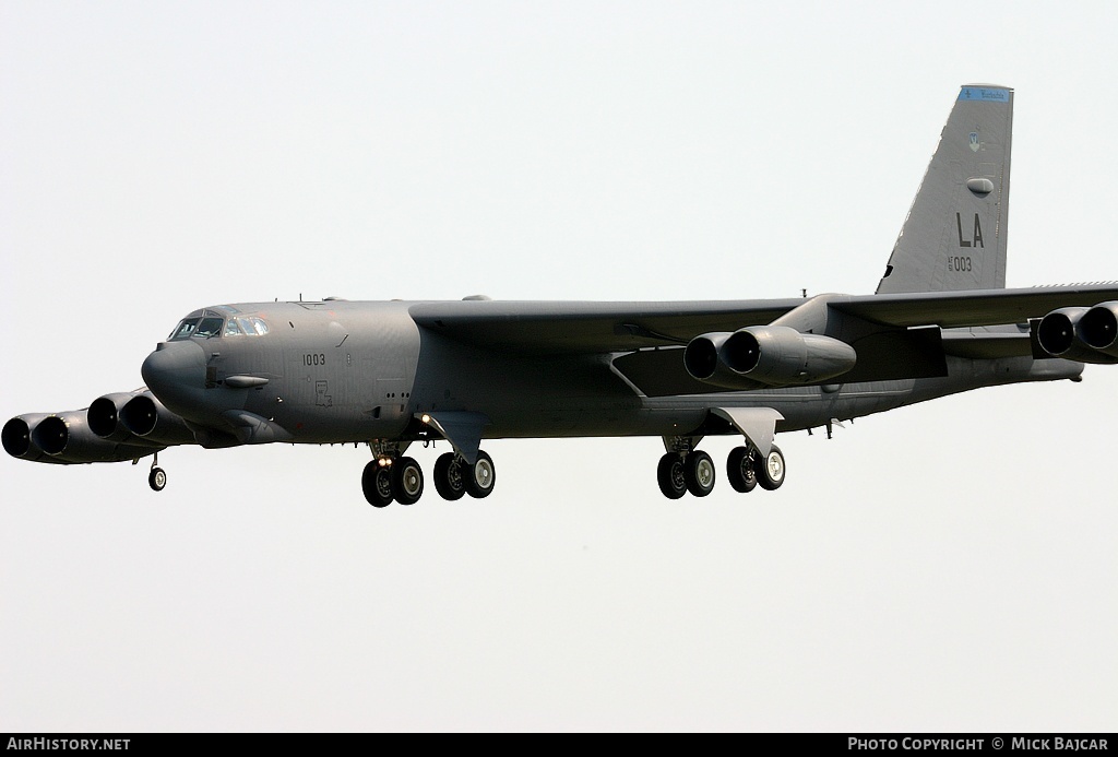 Aircraft Photo of 61-0003 | Boeing B-52H Stratofortress | USA - Air Force | AirHistory.net #264441
