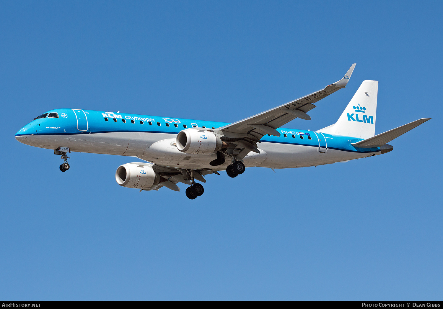 Aircraft Photo of PH-EZU | Embraer 190STD (ERJ-190-100STD) | KLM Cityhopper | AirHistory.net #264483