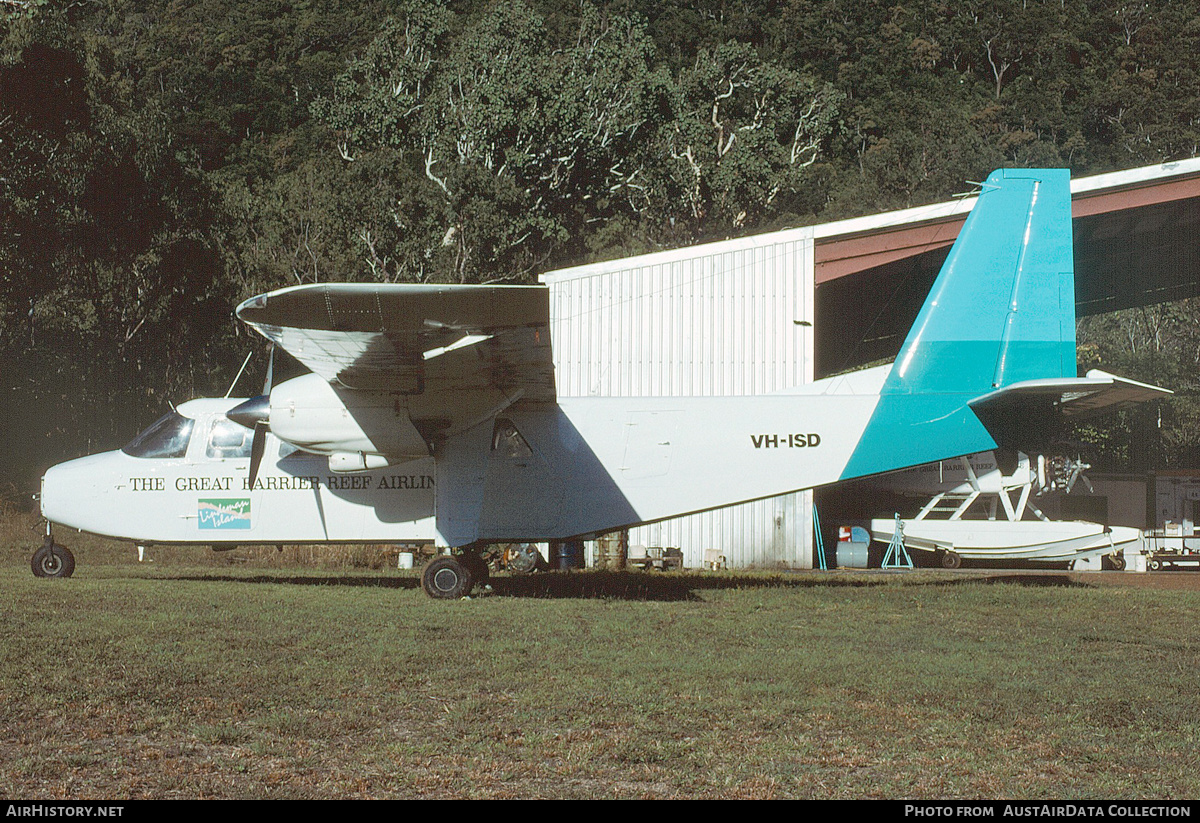 Aircraft Photo of VH-ISD | Britten-Norman BN-2A-3 Islander | The Great Barrier Reef Airline | AirHistory.net #264521