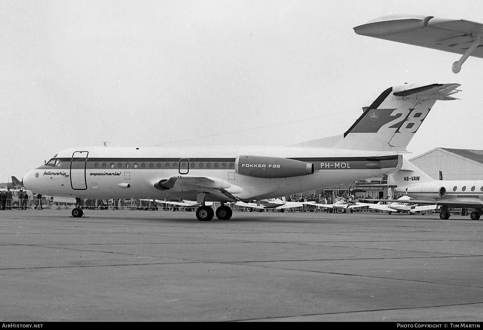 Aircraft Photo of PH-MOL | Fokker F28-1000 Fellowship | AirHistory.net #264524