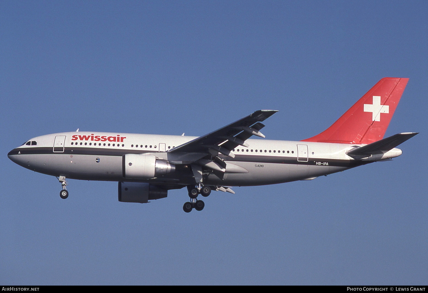 Aircraft Photo of HB-IPA | Airbus A310-221 | Swissair | AirHistory.net #264527