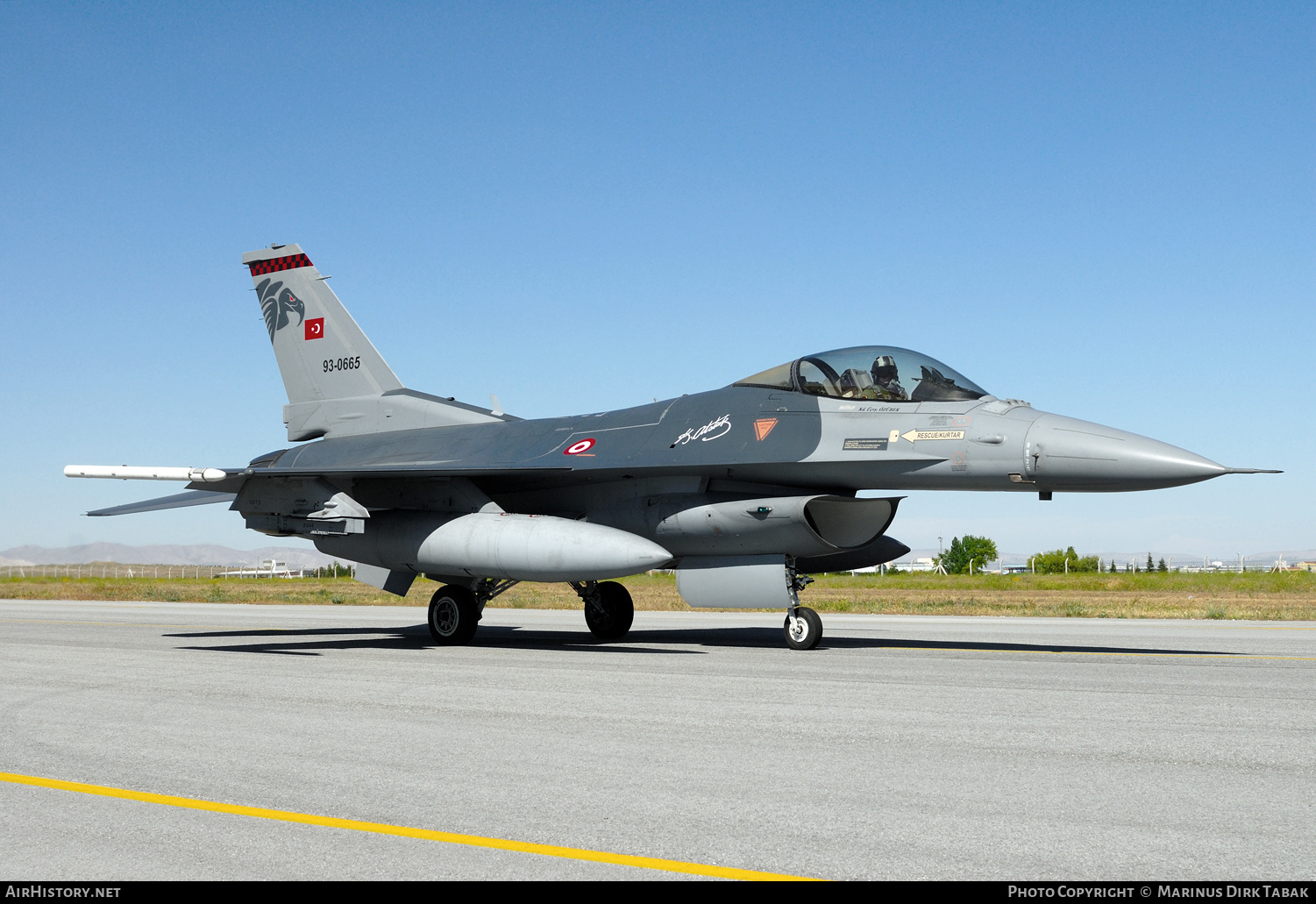 Aircraft Photo of 93-0665 | Lockheed Martin F-16CJ Fighting Falcon | Turkey - Air Force | AirHistory.net #264563