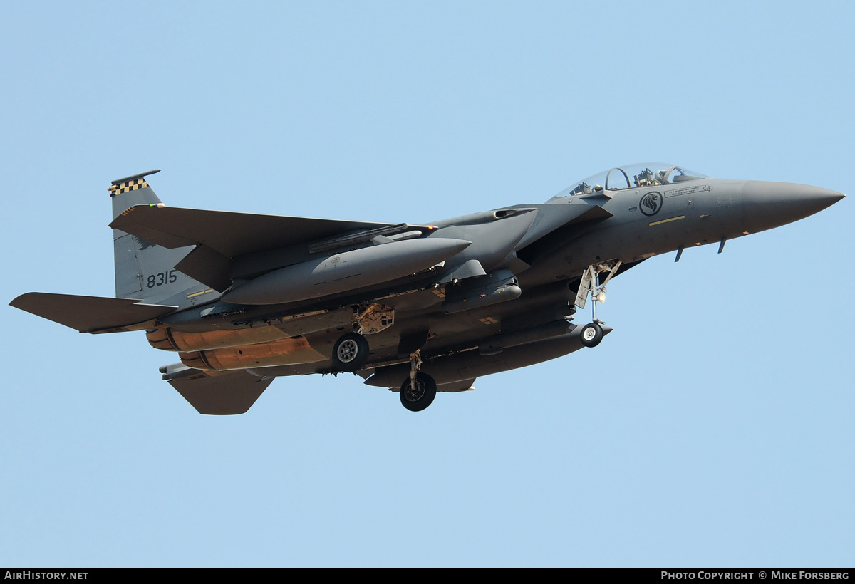 Aircraft Photo of 8315 | McDonnell Douglas F-15DJ Eagle | Singapore - Air Force | AirHistory.net #264583