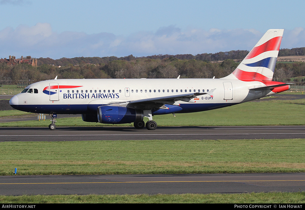 Aircraft Photo of G-EUPX | Airbus A319-131 | British Airways | AirHistory.net #264660