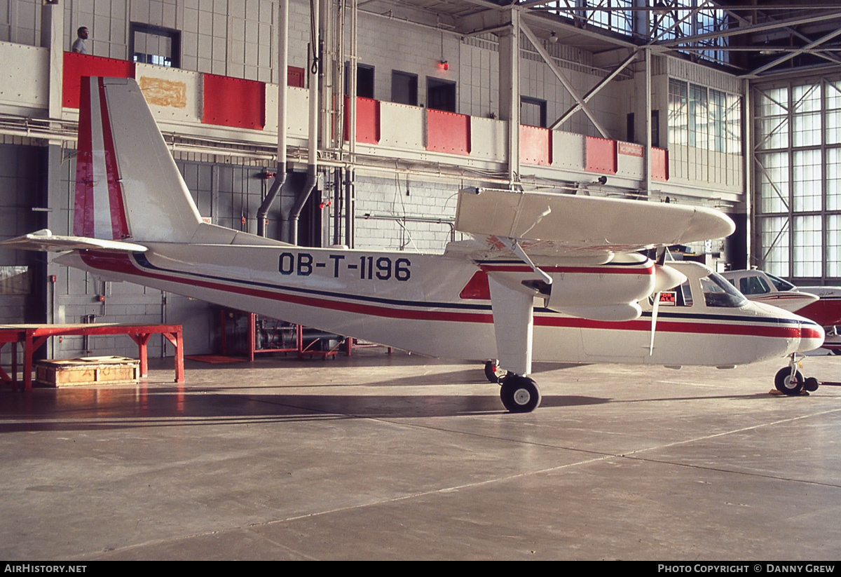 Aircraft Photo of OB-T-1196 | Britten-Norman BN-2A-27 Islander | AirHistory.net #264663