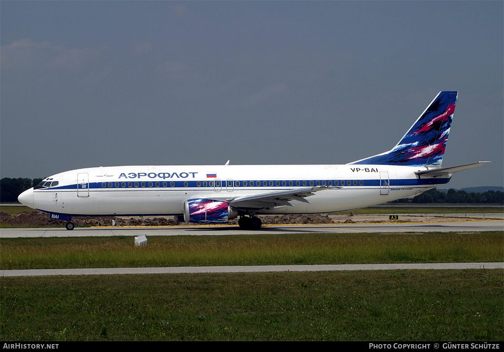Aircraft Photo of VP-BAI | Boeing 737-4M0 | Aeroflot | AirHistory.net #264700