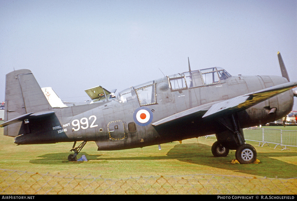 Aircraft Photo of XB446 | Grumman TBM-3S Avenger AS6B | UK - Navy | AirHistory.net #264722