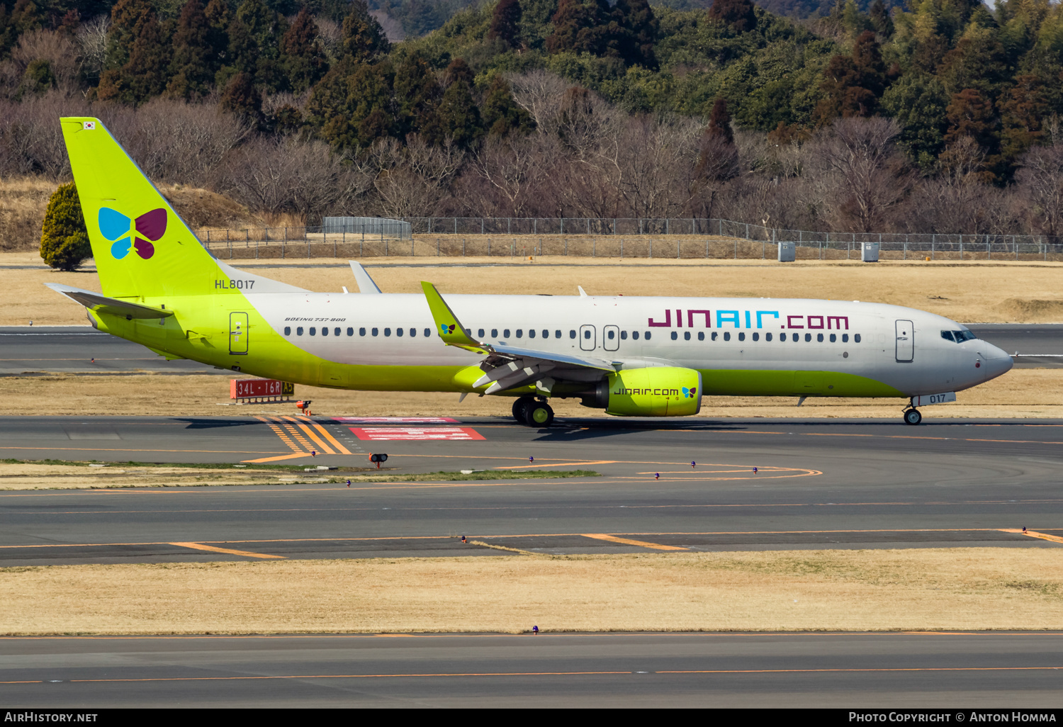 Aircraft Photo of HL8017 | Boeing 737-8SH | Jin Air | AirHistory.net #264746