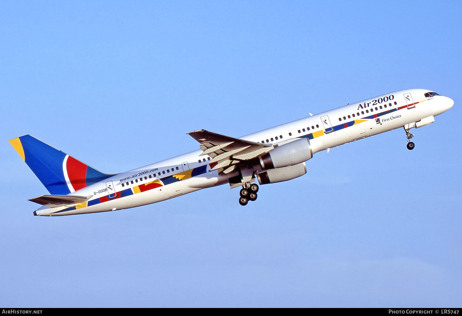Aircraft Photo of G-OOOB | Boeing 757-28A | Air 2000 | AirHistory.net #264763