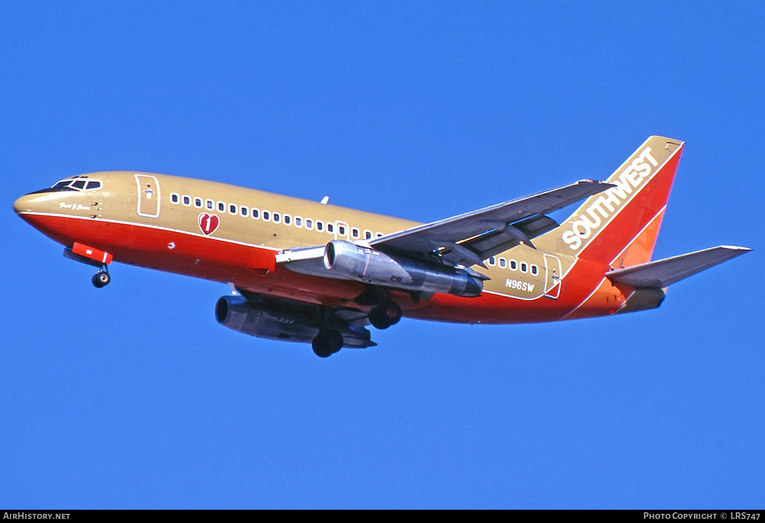 Aircraft Photo of N96SW | Boeing 737-2H4/Adv | Southwest Airlines | AirHistory.net #264783