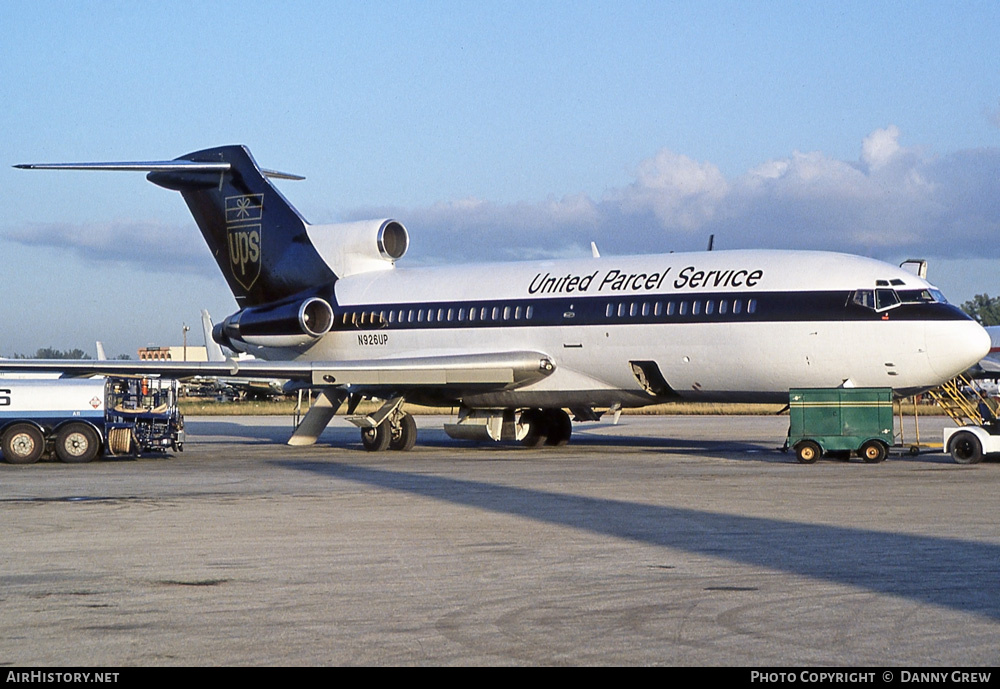Aircraft Photo of N926UP | Boeing 727-31C | United Parcel Service - UPS | AirHistory.net #264797